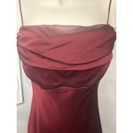 Betsy and Adam burgundy maxi dress size 4 Photo 1