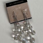R.J. Graziano Silver Dangle Bauble Earrings Photo 1