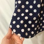 Anthropologie Vanessa Virginia Blue Polka Dot Pin Up Style Dress Womens 0 Retro Empire Waist Photo 5