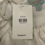 Veronica M . White Sheer Blouse - Medium - New With Tags Photo 3