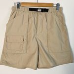 Lands'End  Cargo Shorts Ripstop Outdoor Belt Hiking Small Khaki Tan Vintage Photo 0