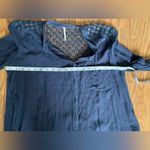 Free People Women’s The Best Button Down Navy Crochet Back Shirt Top Sz Small Photo 6