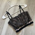 Victoria's Secret Bralette very sexy unlined strapless lace longline Black medium Photo 0