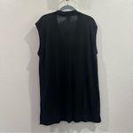 NWT Wolford Silk Glow Top Oversized Knit Vest in Black Medium Photo 4