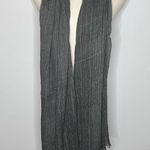 Anthropologie // SEE U SOON Charcoal Stripe Shimmer Scarf NWT 20175003 Photo 4