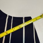 Chico's Collection Women's Jumpsuit Sz 16 Large Sleeveless Striped Navy White # Blue Photo 7