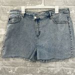 Kancan PAULETTA HIGH RISE CROSS OVER SHORTS Blue Size 16 Photo 2