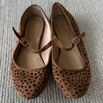 Isaac Mizrahi  Leopard Print Mary Jane Strappy Ballet Flats Size 7 Photo 0