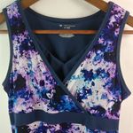 Tek Gear  M Athletic Sleeveless Floral Stretch Dress in Purple n Navy Photo 2