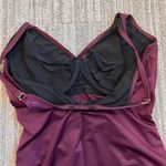 MiracleSuit Swimsuit Plum One Piece Faux Wrap 16 16DD Photo 3
