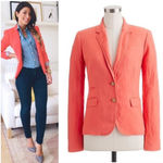 J.Crew  Schoolboy Blazer 12 Women's Coral Salmon Pink Photo 10