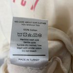 Sincerely Jules  Graphic T Shirt Let's Get Tropical Cream Sz Medium Photo 6