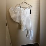 BHLDN helen o‘connor plisse pleat asymmetric draped sleeve sash detail‎ dress sz 6 NEW Photo 7