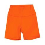 WILO The Label neon orange ribbed high rise biker shorts size XS Photo 0