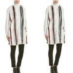 Elie Tahari Jill Faux Fur Striped Sleeveless Long Photo 3