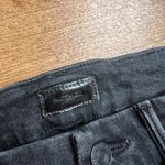 Mother Looker Ankle Fray Skinny Jeans in Night Hawk 24 Black Photo 5