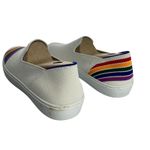 Rothy’s Women’s Pride SF Slip On White Sneaker Rainbow Size 10.5 LGBTQ Washable Photo 10