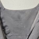 Free People Movement  Good Karma Square Neck Bra Size Medium Gray Photo 2