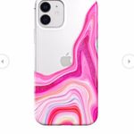 Velvet Caviar Pink Geode Glitter Clear iPhone 11 Pro Case Photo 1