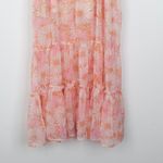 Miss Selfridge Coquette Floral Babydoll Maxi Dress Pink Ruffle Tier Size 12 Boho Photo 10