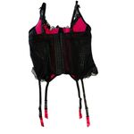 LOVEHONEY Lace Up Bustier Corset Black Size 2X Photo 5