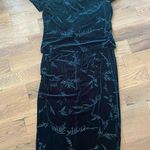 Vintage Kathie Lee Collection Green Velvet two piece Set dress Size Medium  Photo 7