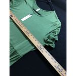 DB MOON Women's Olive Green‎ Casual Short Sleeve Midi Dress With Pockets XL Green Photo 7