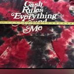 Hudson Cash Rules Everything Around Me Red Tie Dye Hoodie Pullover Sweatshirt Photo 3