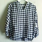 Old Navy Plaid Check Gingham Tunic Top M Photo 0