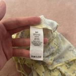 Garage  Floral Flowy Cropped Spaghetti Strap Tank Top Yellow Summer Vacation Photo 4