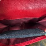 Salvatore Ferragamo Rare "Love" Compact Wallet Red Leather Photo 4