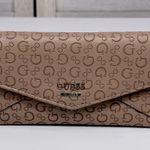 Guess Women's Signature Trifold Wallet Beige Photo 0