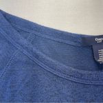 Gap Raglan Tunic Top Navy Blue lightweight burnout sweatshirt Women’s Medium Photo 4