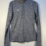 Nike Dry Fit Element Half-Zip 1/2 Zip Long Sleeve Thumbholes Gray Heather Small Photo 0