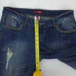 Bongo Jeans Capris Womens 11 Embroidered Rolled Cuff Distressed Stretch Mid Rise Photo 9