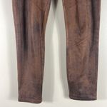 Free People  Brown Never Let You Go Faux Suede Ankle Leggings Photo 3