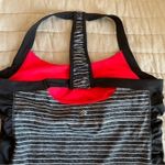 Ideology  Gray Striped Racerback Rouched Side Athletic Tank Top Size Medium Photo 11