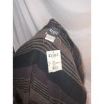 Cruel Girl NWT Cruel Denim Hooded Blanket Striped Poncho Photo 4