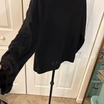 Simply Vera Wang Super Soft Ruched Sleeve Sweater Black Size L Photo 2