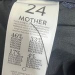 Mother Pleated Trainer Pants Women’s Size 24 Dark Navy Tapered Cuffed Ankle Slim Blue Photo 11