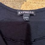 EXPRESS Black Zipper Sheer Work Business Casual Blouse Tank Top Size Small Photo 3