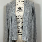 Athleta Grey Heathered Modal Blend Cardigan Open Front Long Sleeve Womens M Photo 0