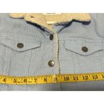 Empyre Light Blue Corduroy Sherpa Lined Jacket Size XS Photo 7