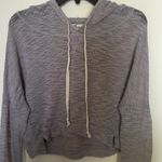 Hollister Women’s Oversized Drop Shoulder Hooded Lightweight Crop Front Sweater Photo 1