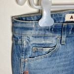 Amo Twist skinny light wash distressed jeans with front slit in sweet cheeks 27 Photo 92