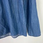 J.Crew  Factory Chambray Puff-Sleeve Top in Cotton-Tencel Blue Size XS EUC A875 Photo 11