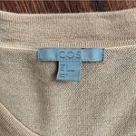 COS  100% Wool Lightweight 3/4 Length Crop Sleeve Round Neck Top Photo 3