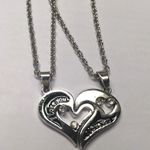 Cute Romantic I LOVE YOU Heart Pendant Necklace Silver Photo 8
