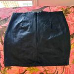 Forever 21 black faux leather mini pencil skirt Photo 2