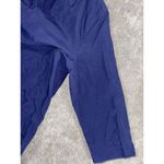 LL Bean Dress Dk Blue With Tie Waist‎ Size L Pockets Tie Waist Collar Size L Photo 7